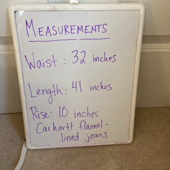 Carhartt Women's Straight Leg Jeans - Blue with Red Accents - Picture 8 of 8